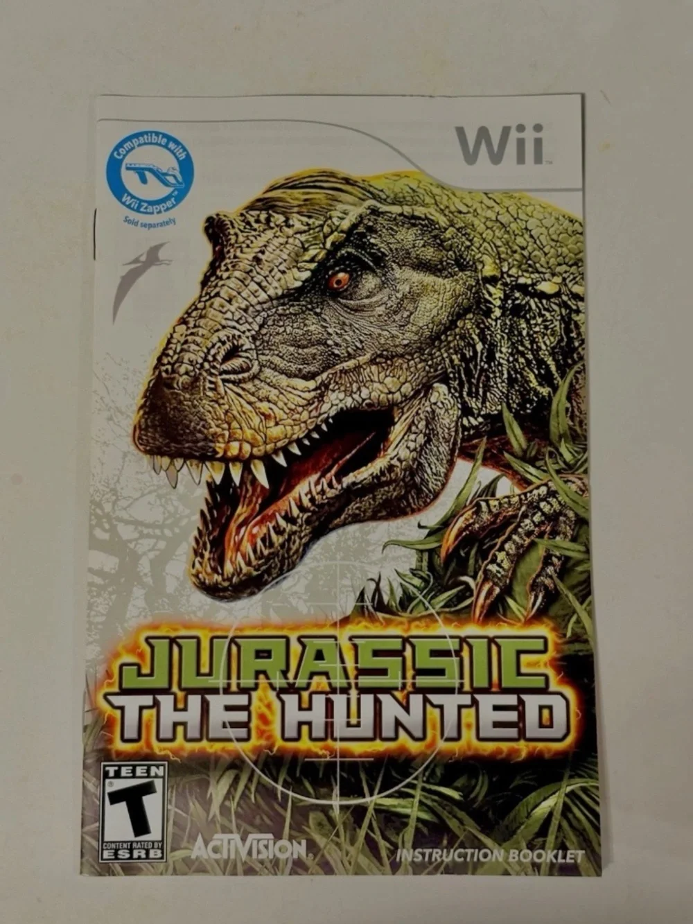 Jurassic: The Hunted Nintendo Wii 2009 Complete in Box with Manual Tested Works